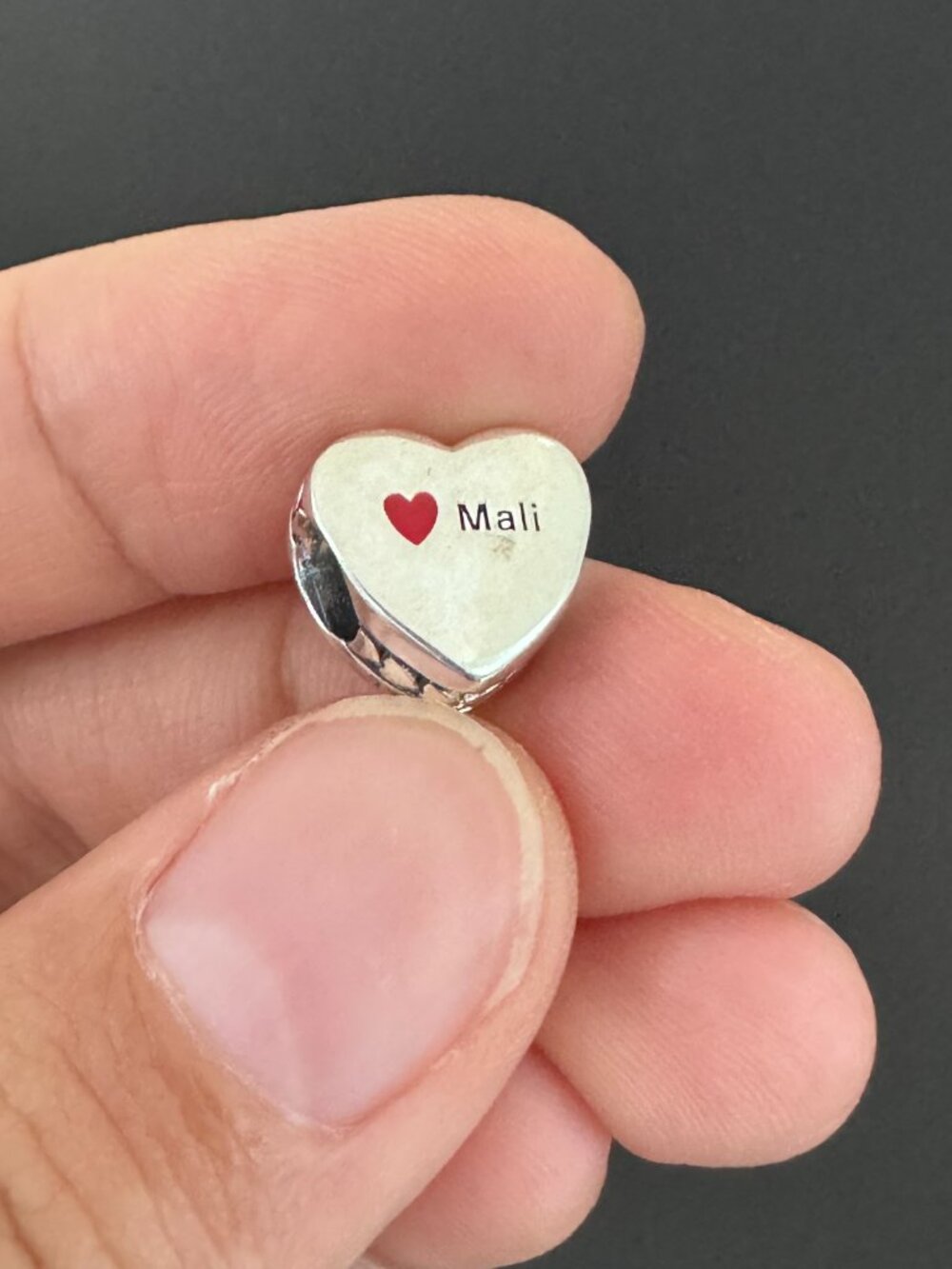 Authentic Pandora Maii Flag Heart Exclusive Charm - Picture 2 of 5